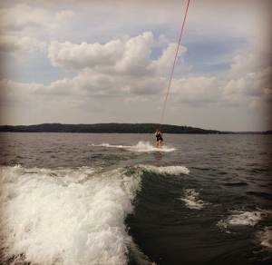 My first time wakeboarding!
