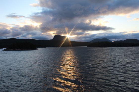 Sunrise over the boundary waters in Canada